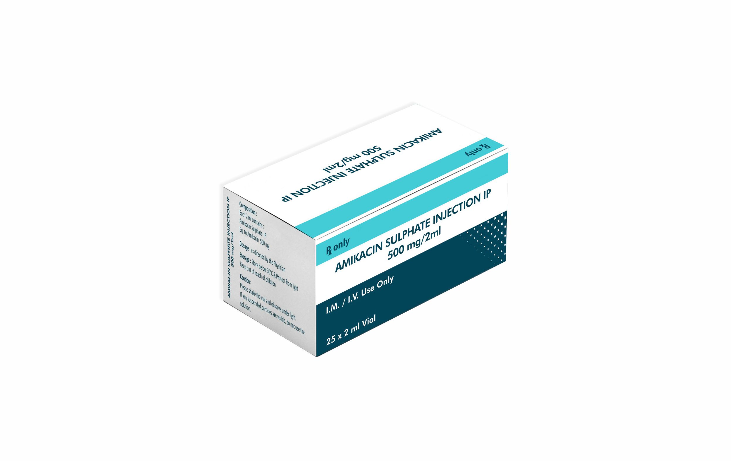 Amikacin Sulfate 100mg/ 250mg/ 500mg