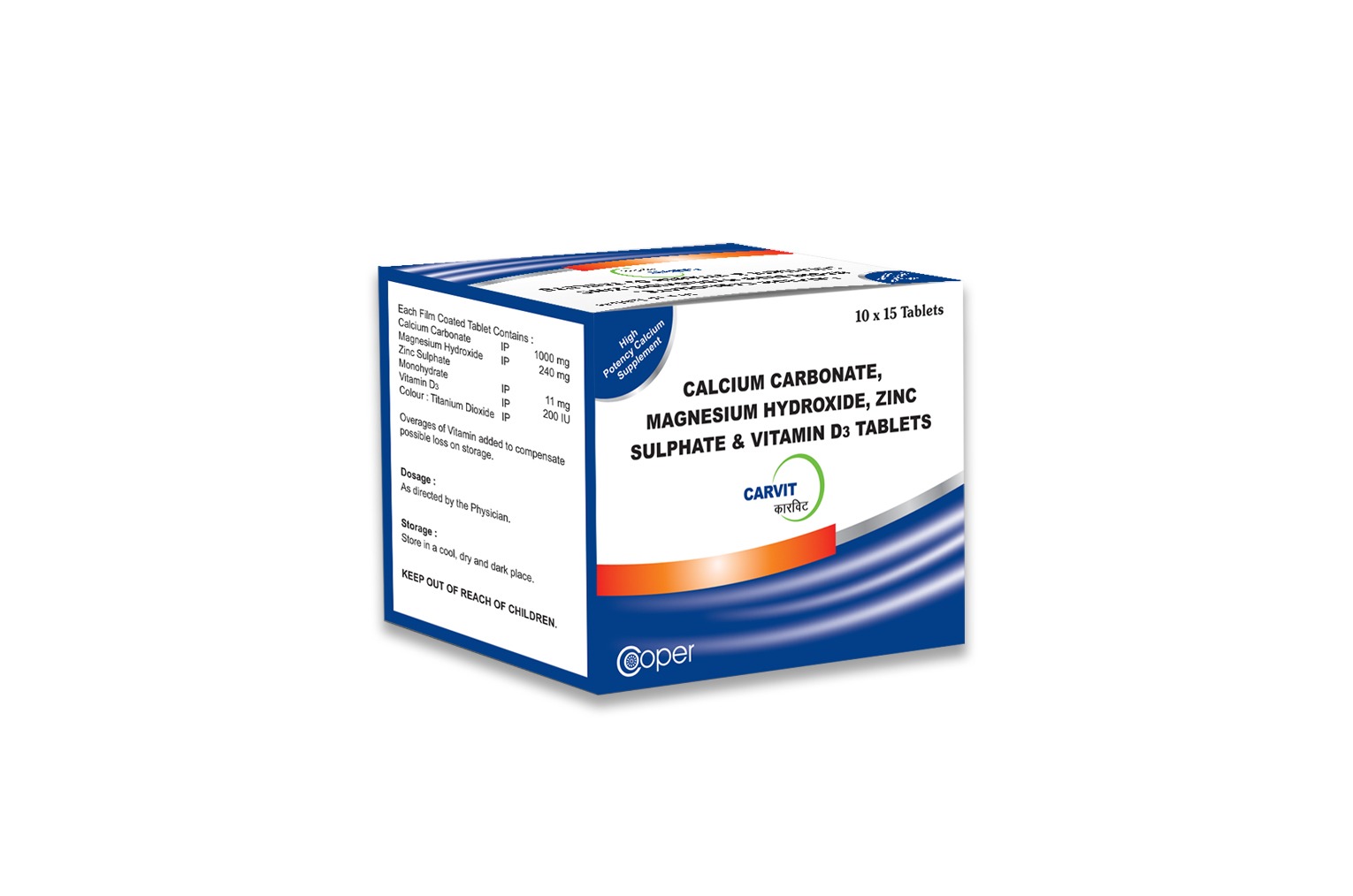 CARVIT - Calcium Carbonate Tablets 500mg