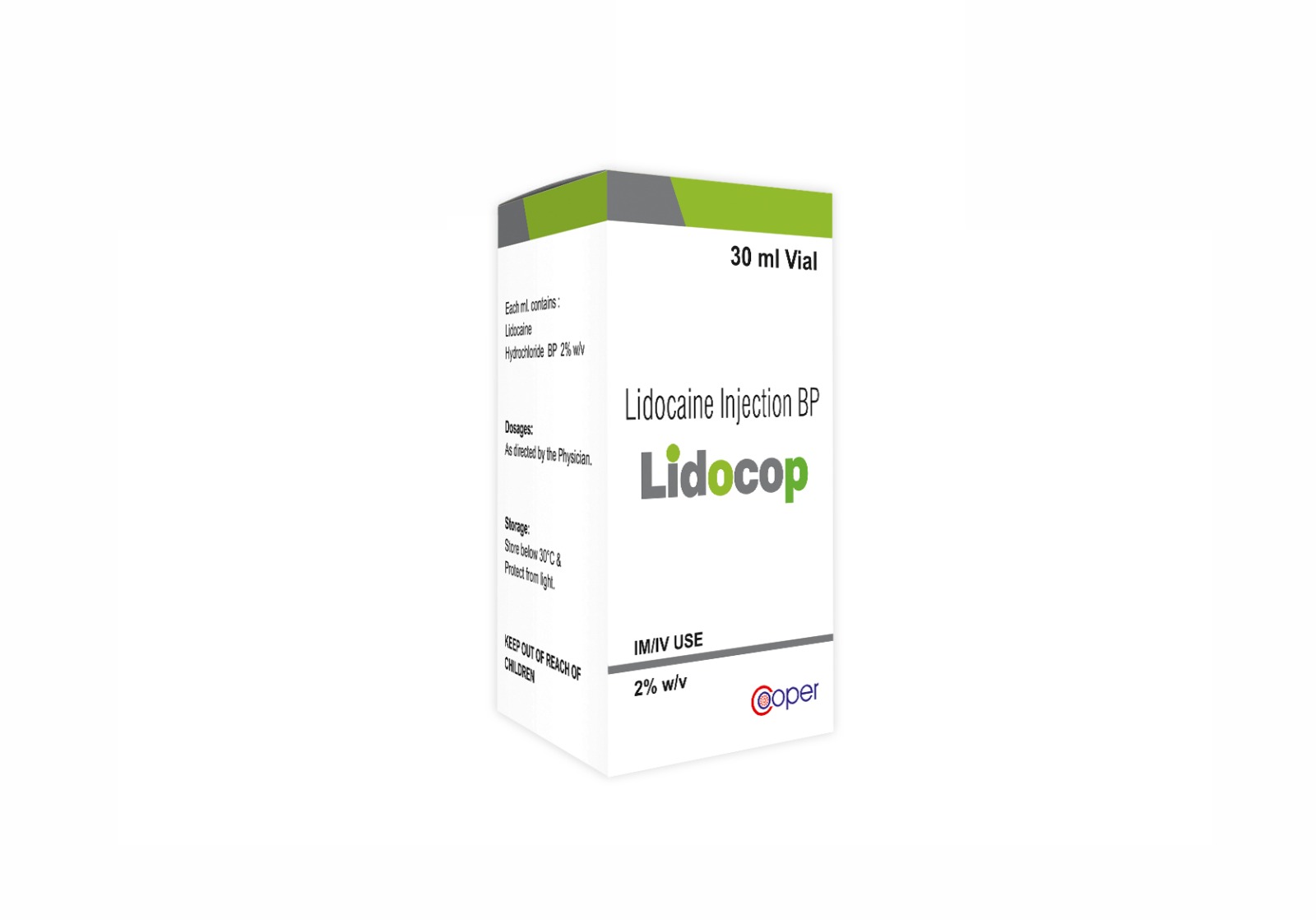 LIDOCOP-Lidocaine Hydrochloride BP Injection 1%, 2%