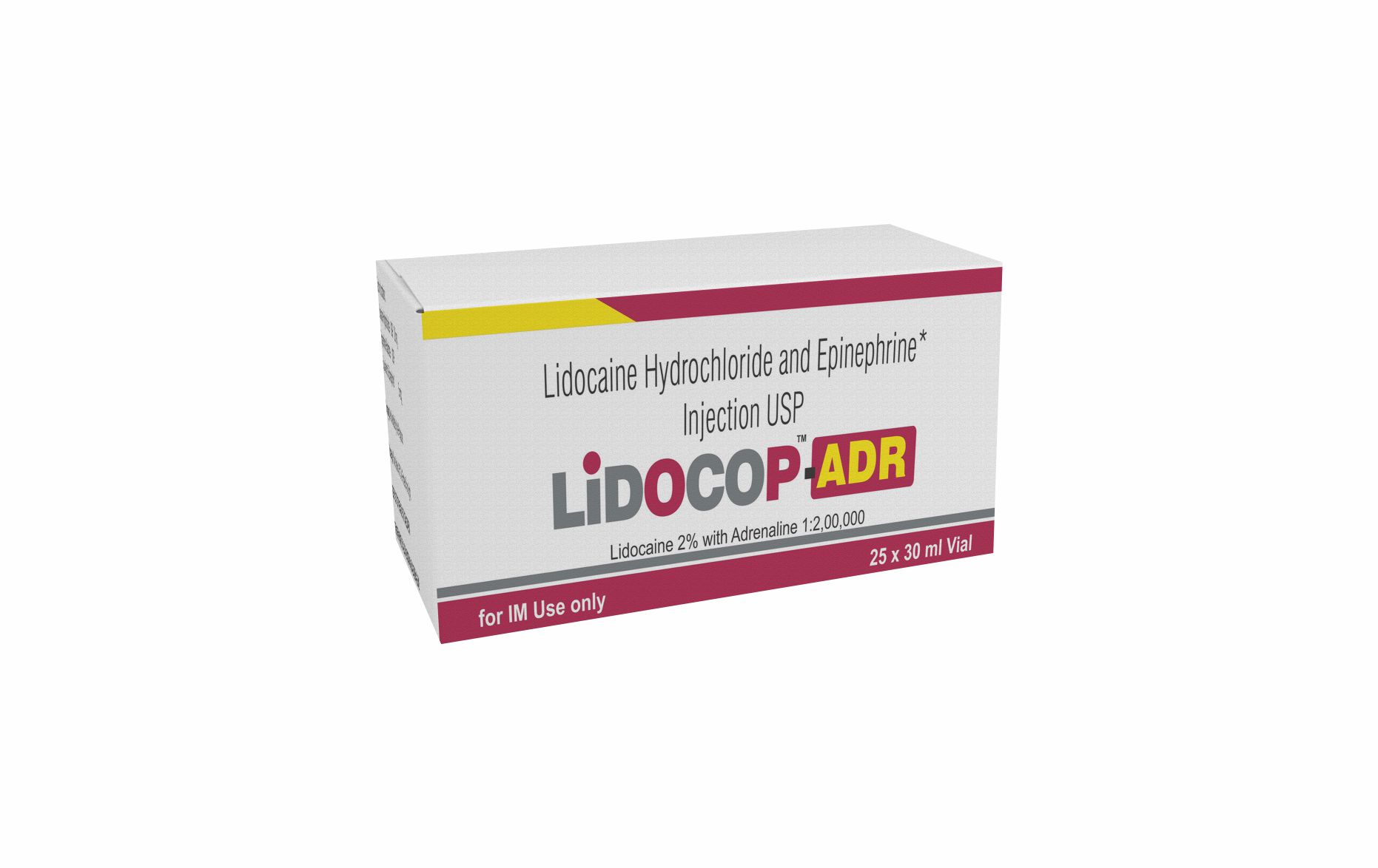 LIDOCOP ADR Lidocaine HCL 20mg and Epinephrine USP 5mg