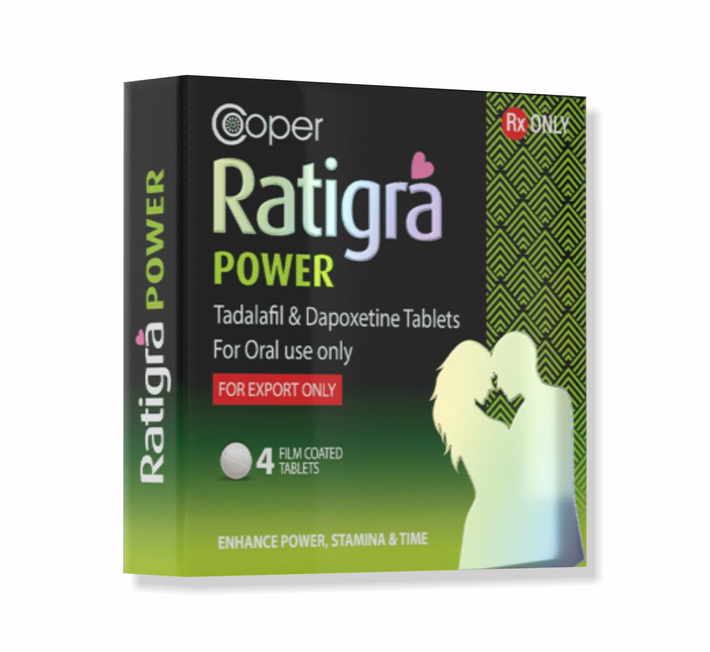 RATIGRA POWER - Tadalafil & Dapoxetine Tablet