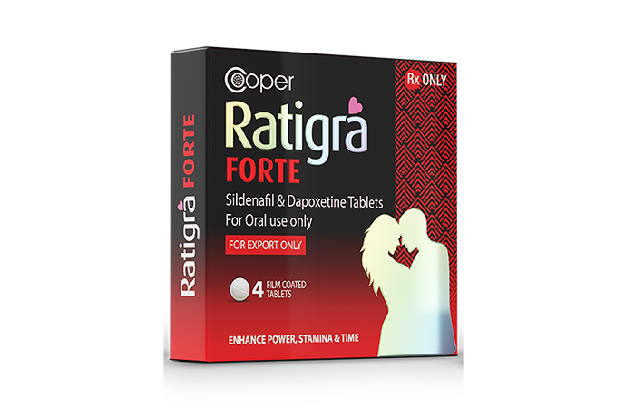 RATIGRA FORTE - Slidenafil & Dapoxetine Tablets