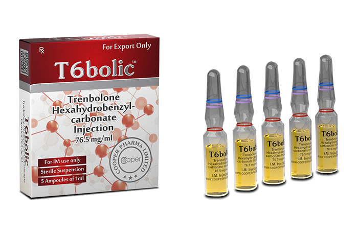 T6 BOLIC - Trenbolone Hexahydrobenzylcarbonate 76.5mg